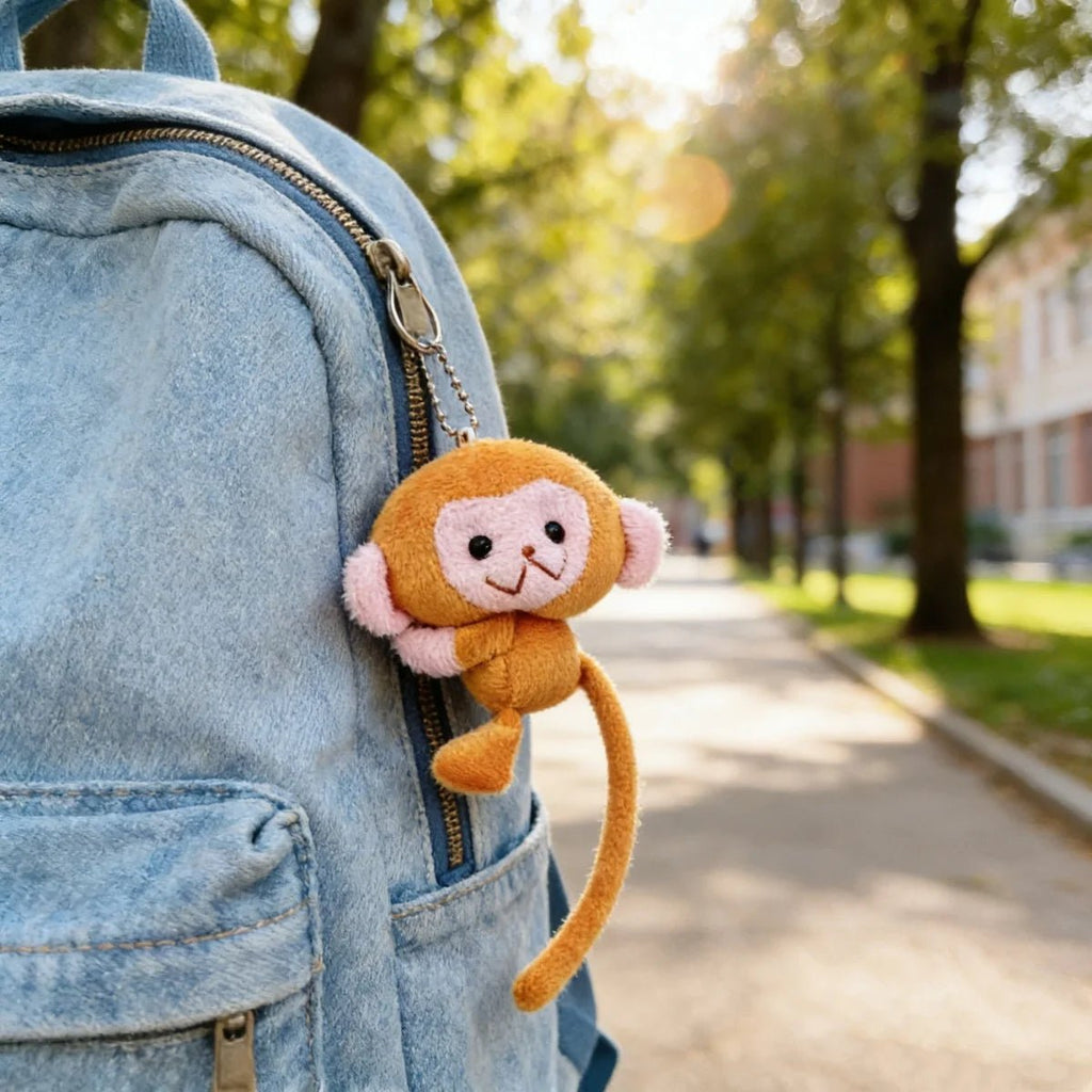 Long Tailed Plush Monkey Keychain - Trenches of Mariana