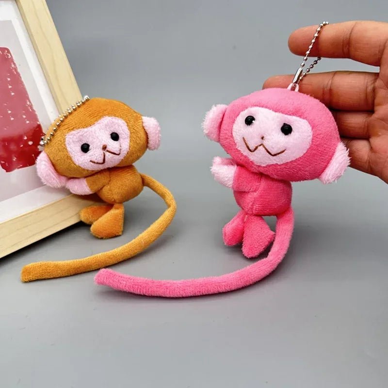 Long Tailed Plush Monkey Keychain - Trenches of Mariana