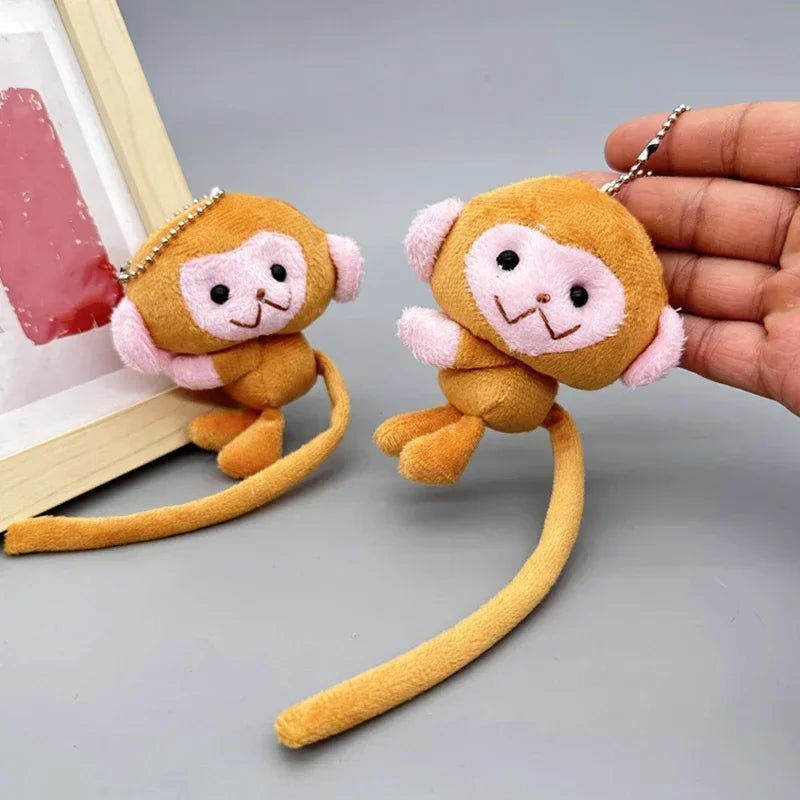 Long Tailed Plush Monkey Keychain - Trenches of Mariana
