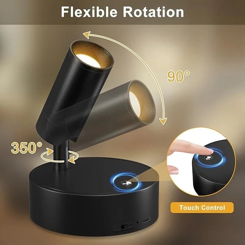 Magnetic Smart Night Light Adjustable Color USB Rechargeable Small Wall Lamp for Bedroom Storage Room Hallway Art Exhibition - Trenches of Mariana