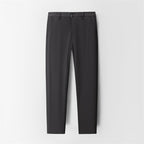 Men's casual trousers by Trenches of Mariana with mulberry silk, ice-feel, wrinkle-free straight-leg design, ideal for summer business wear.