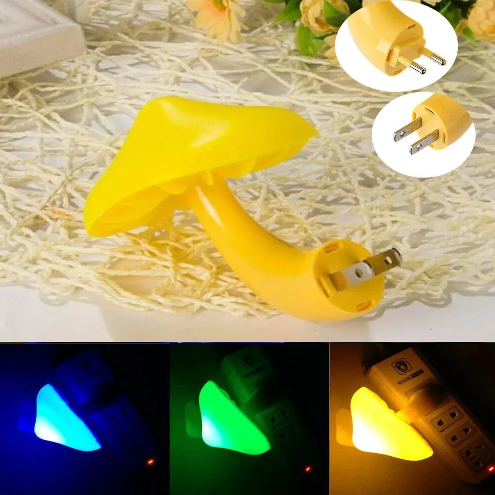 Trenches of Mariana night light shaped like a mushroom, soft glow, decorative bedroom or nursery lighting, cute and whimsical design