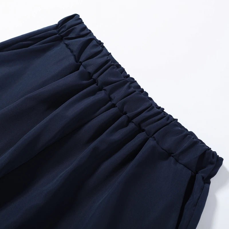 Trenches of Mariana Not PJs set featuring a stylish, comfortable sleepwear ensemble with a cozy top and matching bottoms.