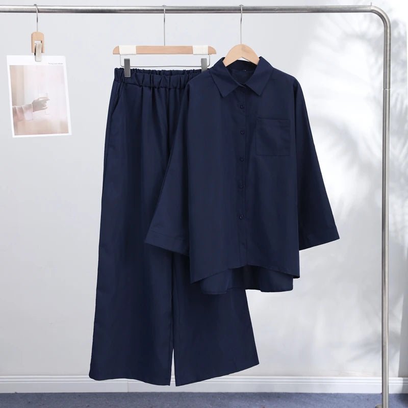 Trenches of Mariana Not PJs set featuring cozy, stylish pajamas with soft fabric and a comfortable fit.