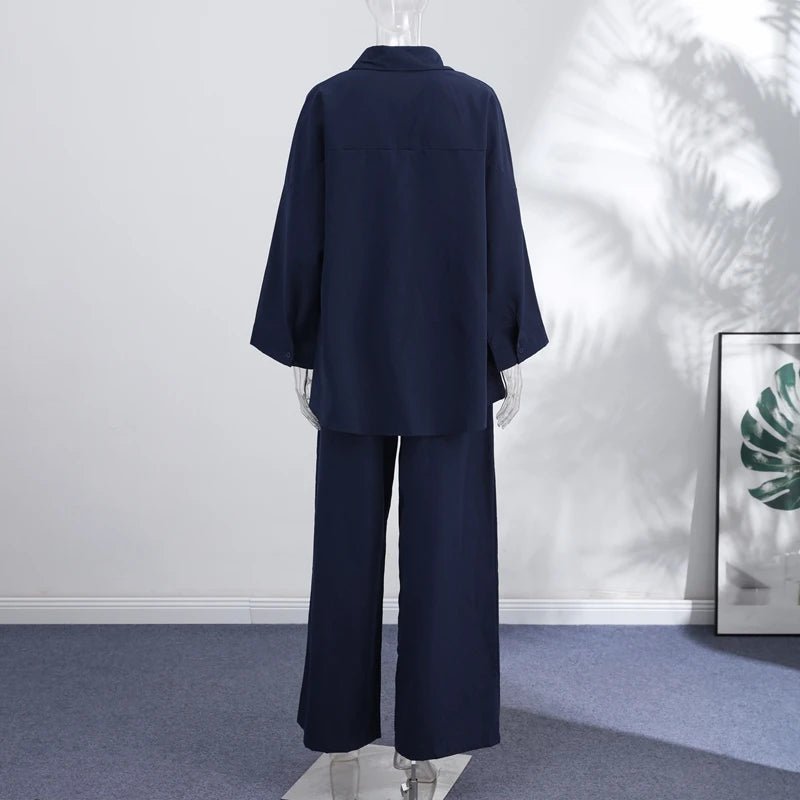 Trenches of Mariana Not PJs set featuring soft, comfortable fabric with a stylish pajama top and bottoms in a cozy design.