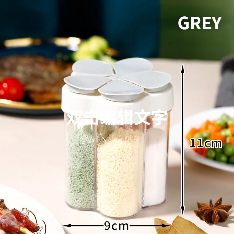 Trenches of Mariana miscellaneous organizer jar with a clear glass body and metal lid for storage and organization.