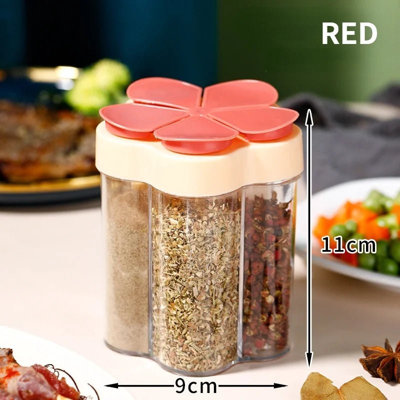 Trenches of Mariana organizer jar for miscellaneous items, with a clear glass body and metal lid for storage and organization.
