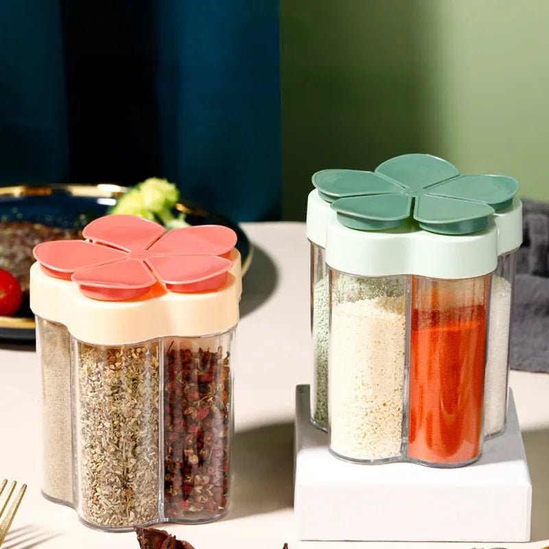 Trenches of Mariana organizer jar for miscellaneous items, with a clear glass container and metal lid for storage and organization.
