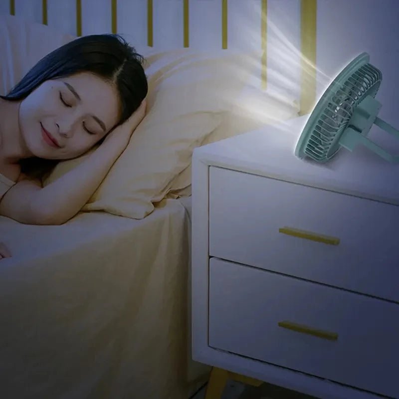 Trenches of Mariana portable desktop mini fan with adjustable blades and compact design for personal cooling.