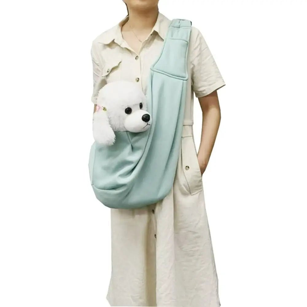 Trenches of Mariana puppy sling carrier bag with adjustable strap and soft interior for comfortable pet transport