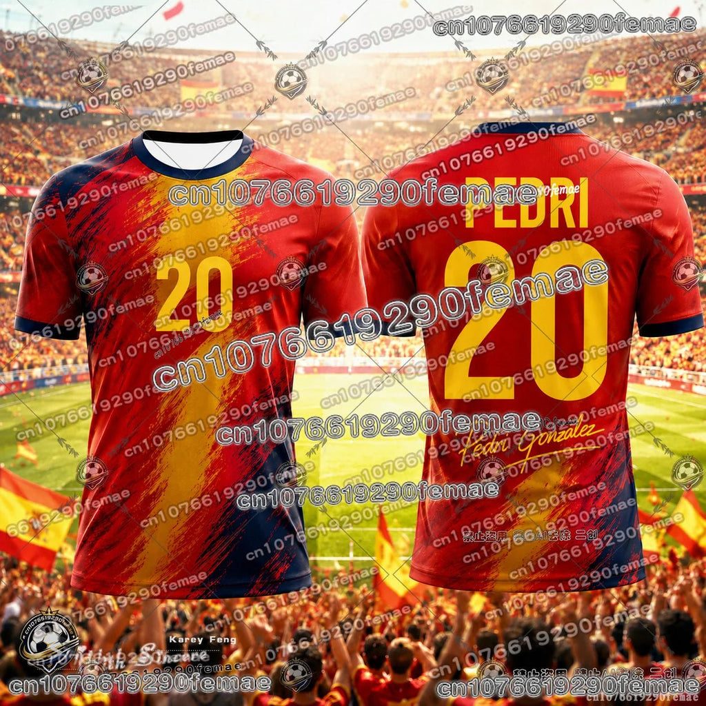 Spain team jersey by Trenches of Mariana, featuring the iconic Spain national football team design and colors.