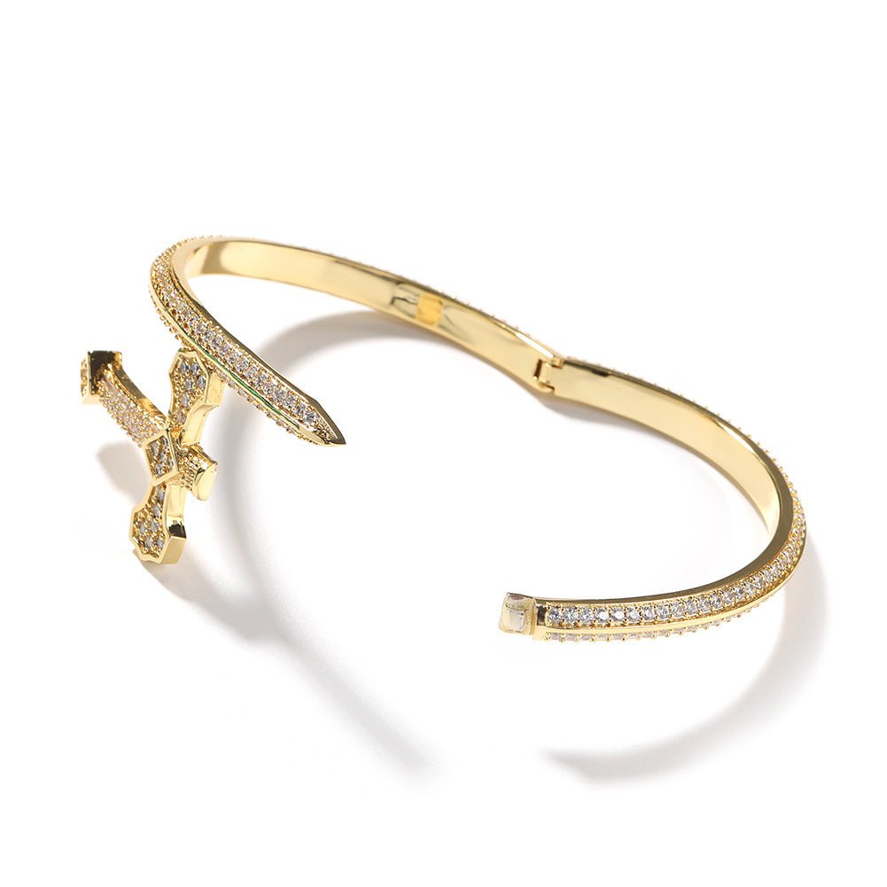 Sword Of Justice Bracelet Copper Inlaid Zircon - Trenches of Mariana